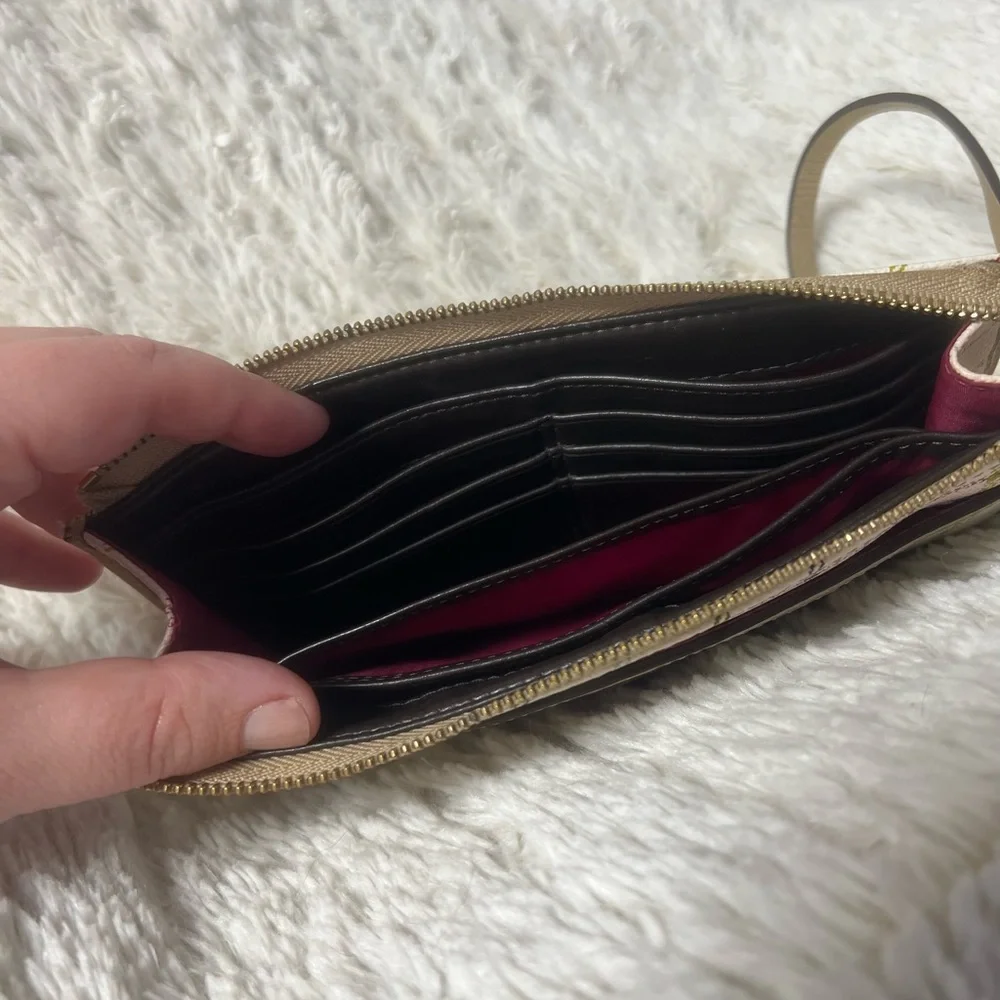COACH tattersall wristlet - Picture 2 of 4